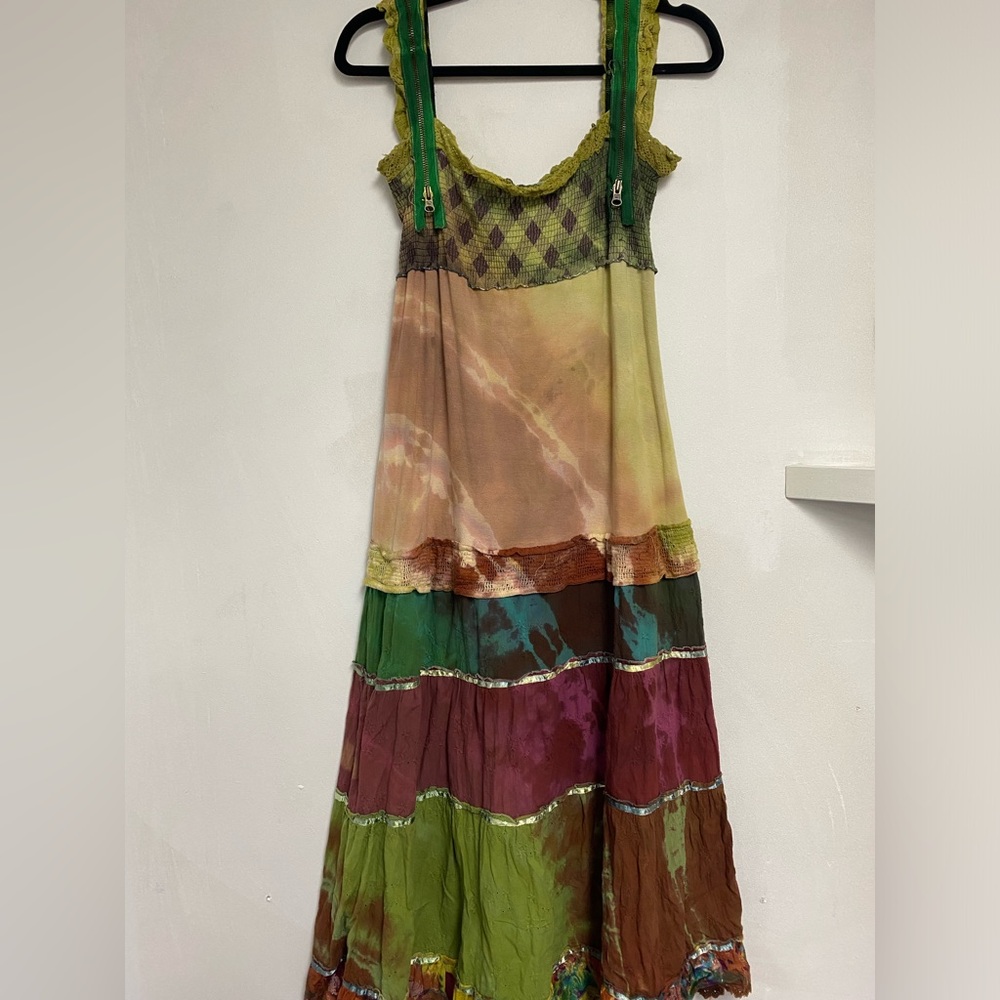 One the most unique pieces I’ve ever found! Size L Hippie boho festival dress!